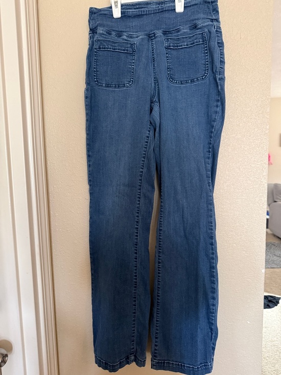 Belle by Kim Gravel Denim - Belle by Kim Gravel Indigo Wide-Leg Pull-On Jeans